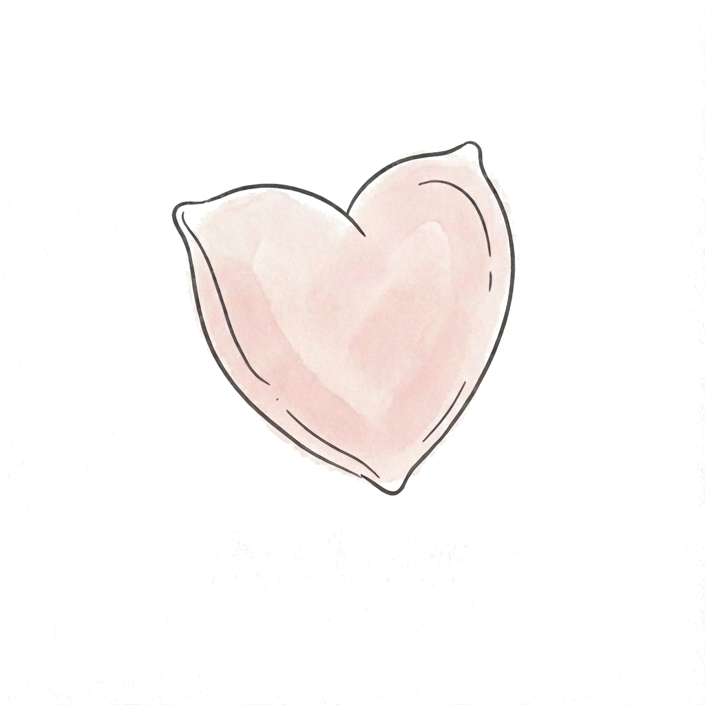 Léčivé srdce - polštářek